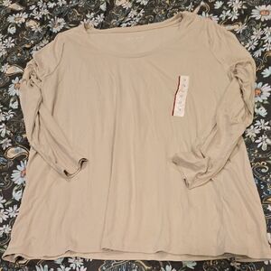 ❤️10/$20 New Women's Beige Long Sleeve Top Ava